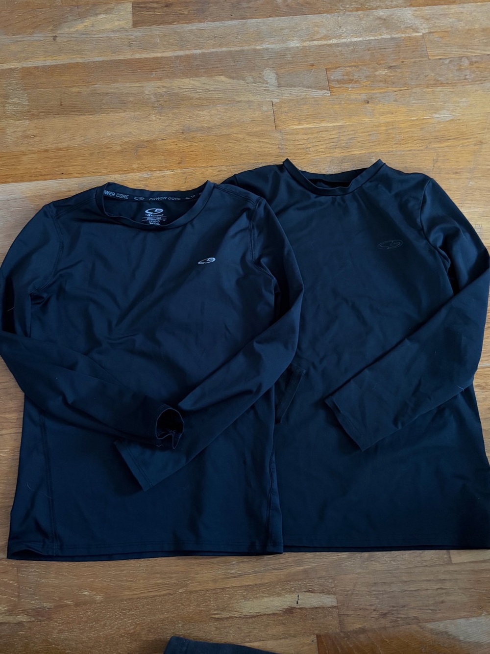 Boys Champion Performance Long-Sleeve Shirt Set of 2 - Black - M/L 10-12